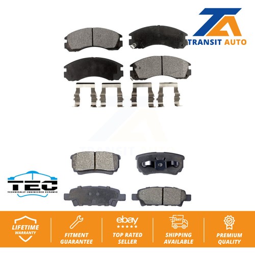 Front rear ceramic brake pads - front,