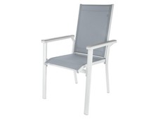 LIVARNO home Alu-Stapelsessel »Houston«, weiß/hellgrau - B-Ware neuwertig