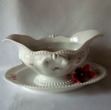 1 Rosenthal Perlrand Sommerstrauß Sauciere 21,2 cm / ea 706