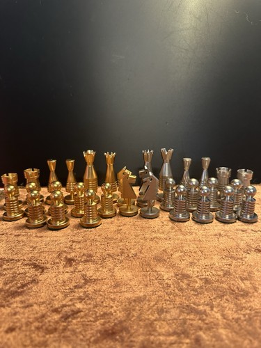 Schachfiguren messing - schachfiguren,
