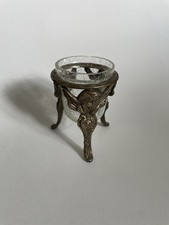 teelichthalter glas messing mit Engelsgesicht