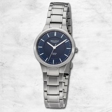Regent Metall Damen Uhr Armbanduhr Quarz silber Metallarmband URBA712