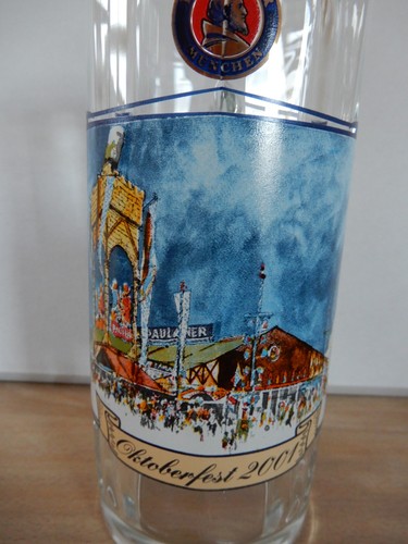 Oktoberfest glaskrug paulaner - glaskrug,