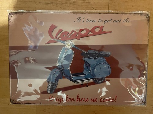 Vespa blechschild 20x30cm - vespa,