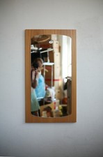 TRUE VINTAGE KRISTALL SPIEGEL Ankleidespiegel 60er True Vintage 60s mirror Holz