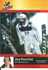 Jörg Ritzerfeld - Michael Neumayer - Skispringen - Autogramm - Bitte unten lesen