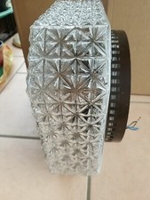 DDR Vintage/Deckenlampe Leuchte Glas Wandleuchte Lampe Pressglas 