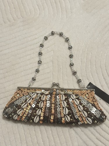 Vintage boho clutch - tasche, mit