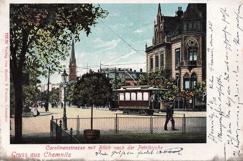 Chemnitz carolinenstraße - ak,