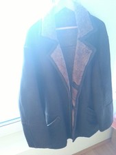 Männer Leder Naturel Weiter Jacke