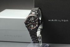 [Fast neuwertig mit Box Papier] Hamilton Khaki H745920 39 mm schwarzes...