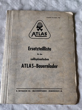 Atlas Bauernlader Bagger Ersatzteilliste Spareparts K70