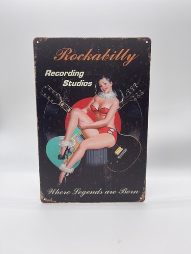 Blechschild rockabilly 20x30cm - blechschild,