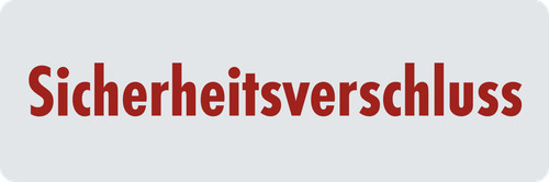 Sicherheitsverschluss folie - sicherheitsverschluss,,