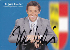 Autogramm - Jörg Haider
