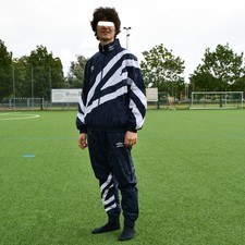 Umbro Vintage Trainingsanzug Blau Gr. M Retro 80s 90s Jacke Jogger