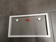 Bilderrahmen Weiß Grau Rot