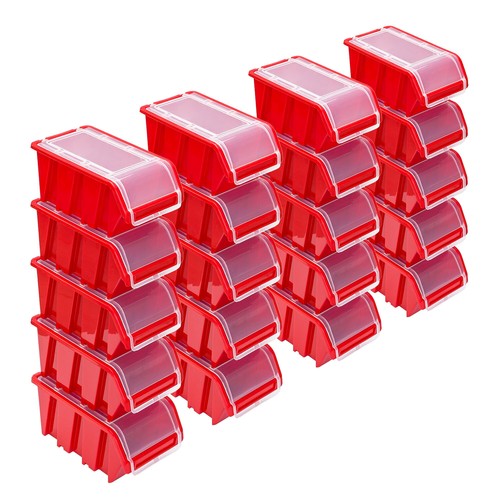 20x stapelbox mit - deckel, box