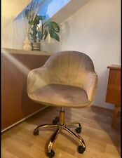 Dreh Bürostuhl Hykkon Edgar Samt Velvet beige taupe