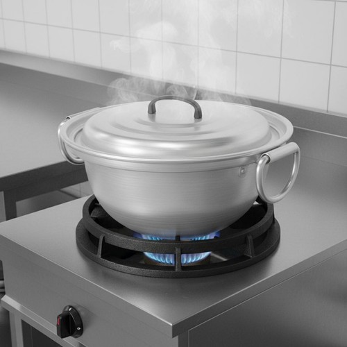 Großer kochtopf aus aluminium - aus,