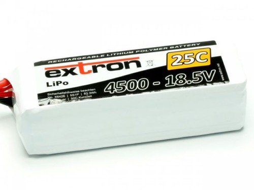 Lipo akku extron 4500 - akku, x2