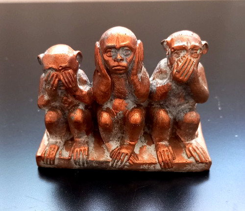 Drei affen figur - drei,