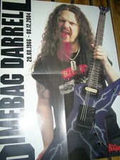 DIMEBAG DARRELL TRIBUTE - POSTER 45 cm x 58 cm PANTERA RAR