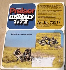 Preiser Military 1/72 Nr. 72517 8 cm Granatwerfer im Gefecht DR 1939-45 OVP