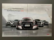 Audi Gebrauchtwagen plus A4 DTM Tourenwagen 2008 Vintage Ad Werbung Reklame