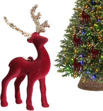 12 Rentier Deko Flockierung