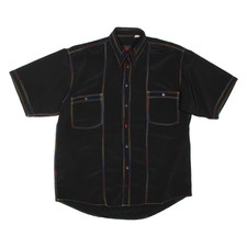 LECHE Damen Hemd Schwarz