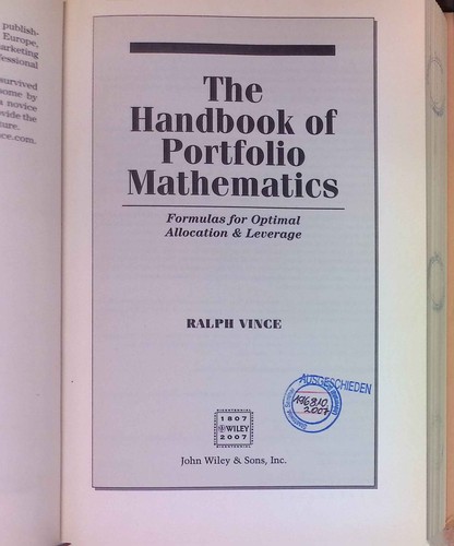 The handbook portfolio - the, of