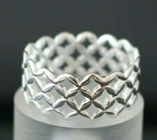 Unisex Ring Cut-out Rauten