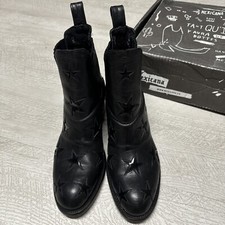 MEXICANA Boots Sterne Stiefeletten Damen Leder Schwarz Star 495 € Neuw. Gr.39