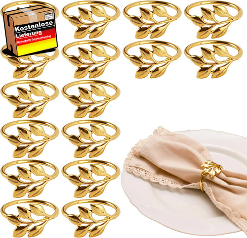 Stück serviettenringe gold - serviettenringe,