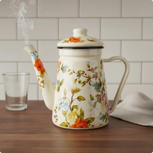 Emaille kaffeekanne mit - emaille-kaffeekanne,