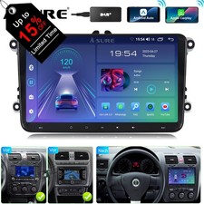DAB+ Apple CarPlay Android 14 Autoradio GPS Für VW Golf 5 6 Passat Tiguan Touran