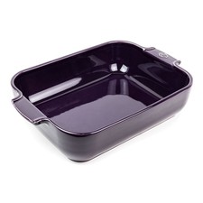 PEUGEOT Keramik Auflaufform APOLLIA 32cm Rechteckig Aubergine Spülmaschinenfest