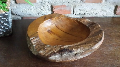 Schale teakholz obstschale - schale,