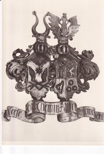 Postkarte familienwappen - -,