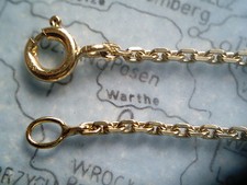 kurzes Armband Gold 333 Länge 16 cm x 1,8 mm, Anker Damenarmband 16 cm Gold 333