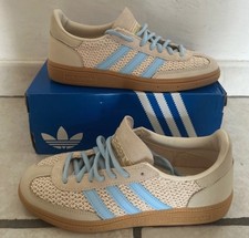 Adidas Sneaker Damen 38,5 Beige / Blau Neu 