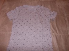 pier one T-Shirt Herren Oberteilt Gr.X L Baumwolle grau mit Motiv