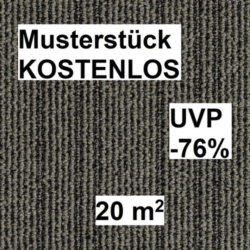 Teppichfliesen grau 50x50 - grau, b1