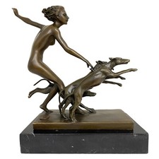 Bronzeskulptur figur göttin - bronzeskulptur,