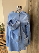 Fleece Jacke Gr.XL für Damen Mamas mit Baby Einsatz Blau
