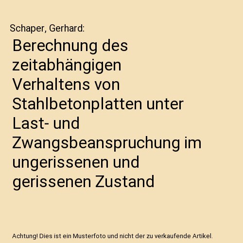 Berechnung des zeitabhängigen
