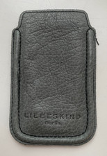 Liebeskind Handytasche aus Leder. Unisex , Grau