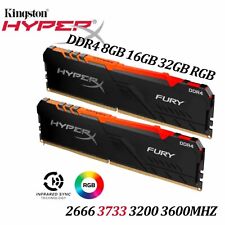 Kingston Fury Beast DDR4 RGB RAM 8GB 16GB 32GB 2666-3733MHz Gaming Speicher Lot