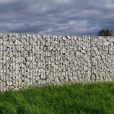 Gabionen Mauer 1m hoch